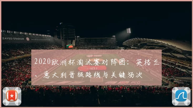 2020欧洲杯淘汰赛对阵图:英格兰、意大利晋级路线与关键场次